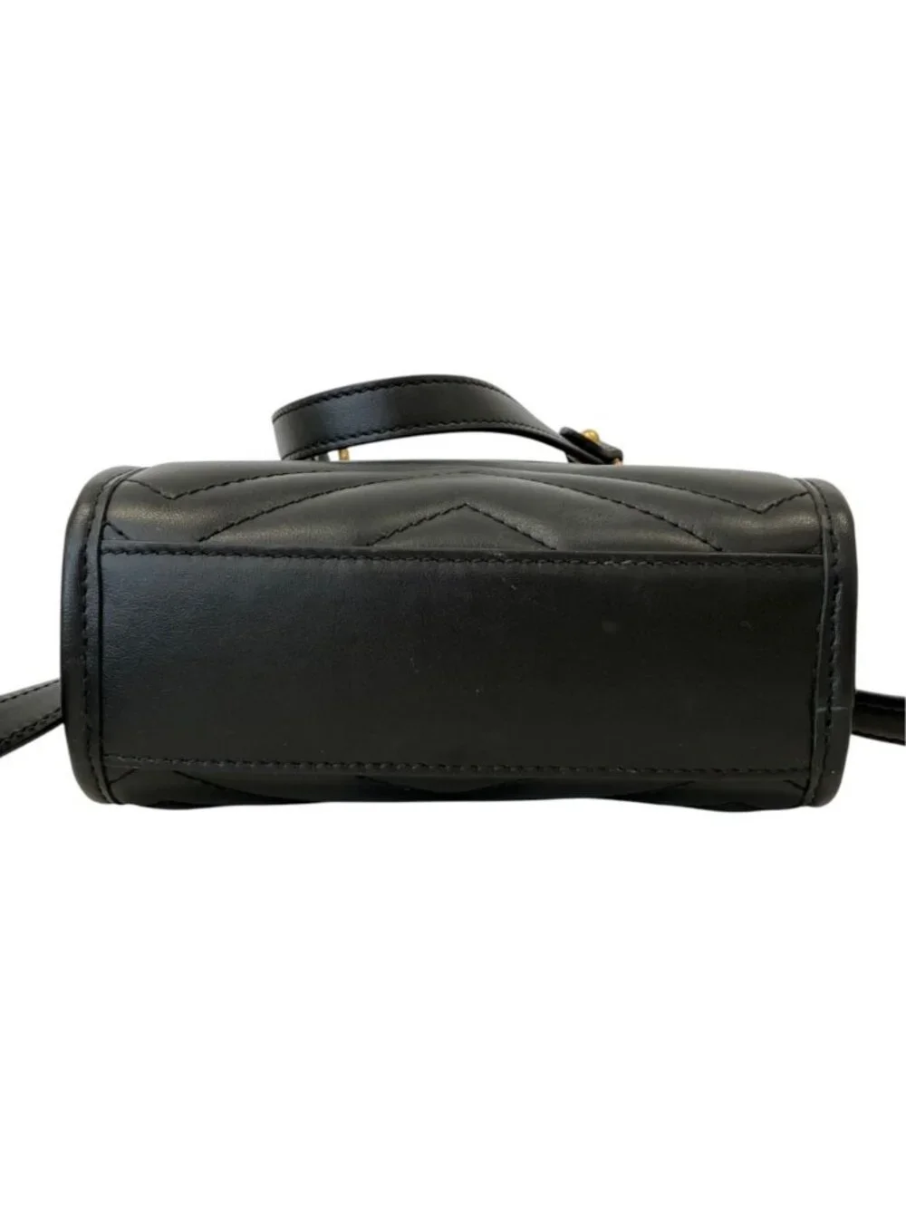 Gucci GG Marmont Quilted Leather Shoulder Bag Black